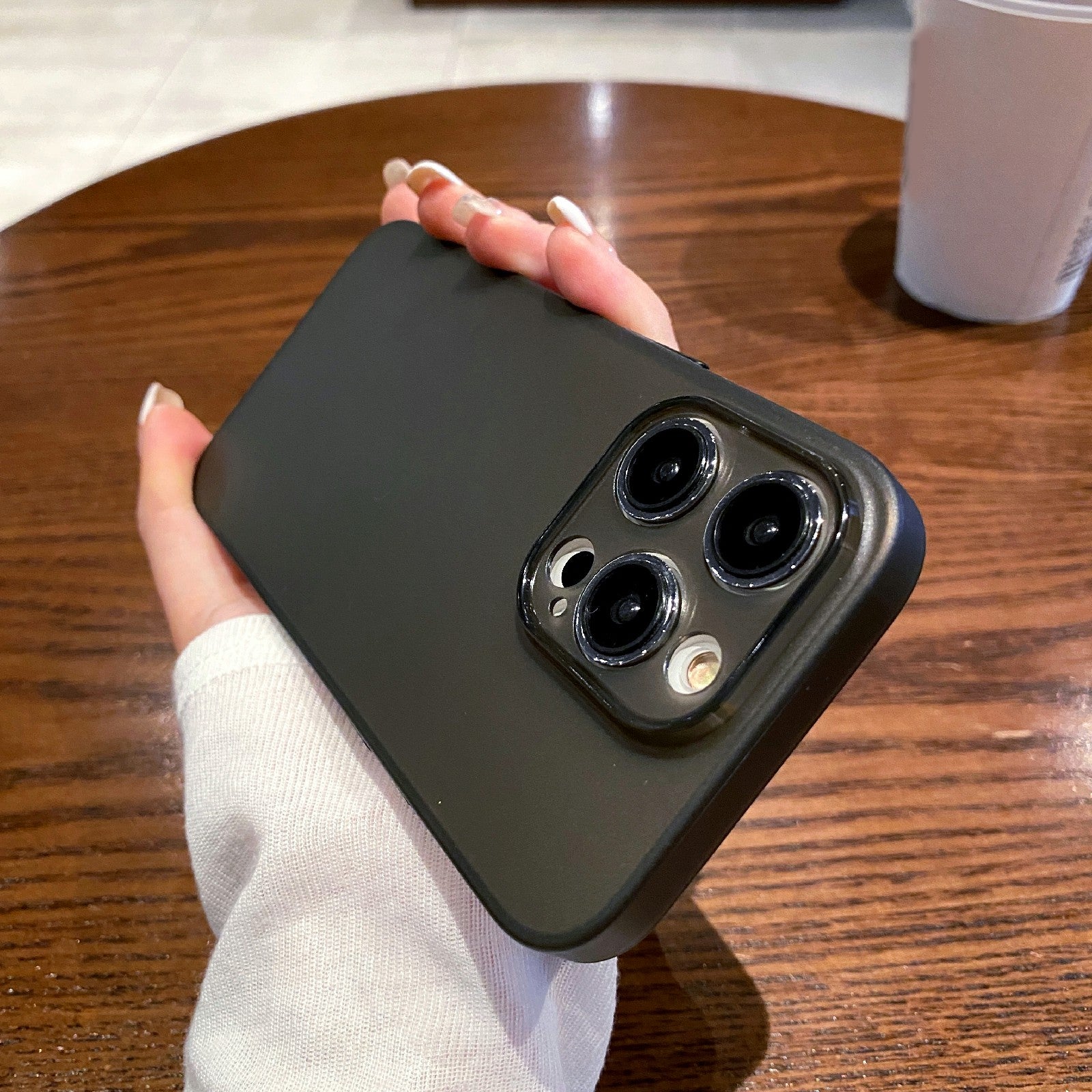 Slankt telefoncover til iPhone 13 Pro 6,1 tommer stødsikkert cover med præcis udskæring, mat TPU-cover Slankt telefoncover til iPhone 13 Pro 6,1 tommer stødsikkert cover med præcis udskæring, mat TPU-cover